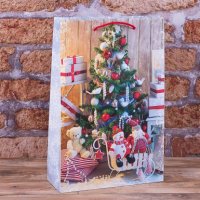 Подарочный пакет "Новогодняя елка" 24х36см