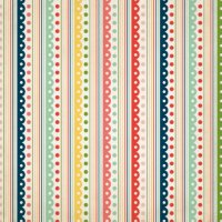 Бумага для скрапбукинга двухсторонняя Festive Stripes, 30*30 см