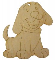 Фигурка деревянная "Игривый щенок", 10*8,5см
