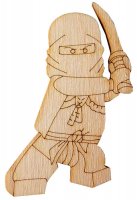 Фігурка дерев'яна "Ніндзяго-1", 10*4,5см