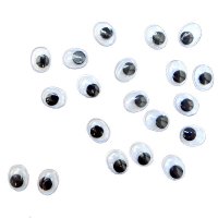 Глазки овальные с подвижным зрачком, 13мм, 12шт/уп