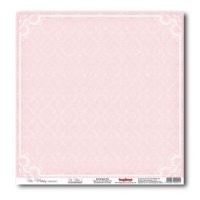 Бумага для скрапбукинга, Свадебная, "Розовый", 30*30 см, 200г/м2