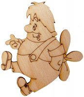 Фигурка деревянная "Карлсон", 10*8,5см