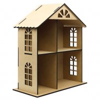Кукольный домик двухэтажный, мдф, 49*41*20см