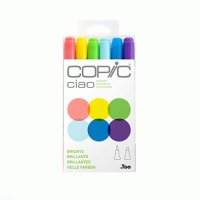 Набір маркерів Copic Ciao Set "Brights" Яскраві кольори, 6 шт