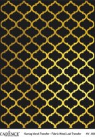 Трансфер Cadenсe Metal Leaf Background Fabric Transfer, 30х40см, KVG-003, Золото