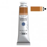 Масляная краска Lefranc Extra Fine 40мл, #482 Raw sienna (Сиена натуральная)