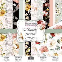 Набор бумаги для скрапбукинга "Miracle Flowers" 30*30см, 10л