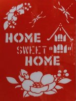 Трафарет "Sweet Home" #409, 15x20см