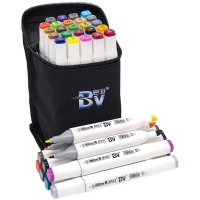 Набір спиртових маркерів BV у сумці, 24шт/уп