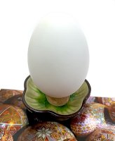 Яйцо гусиное пустое для писанок (выдутка)