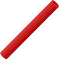 Полимерная глина Bebik, красный рубин, 17г