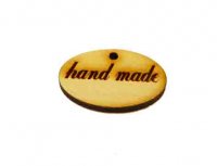 Надпись из дерева "Hand made", 4*2,5 см