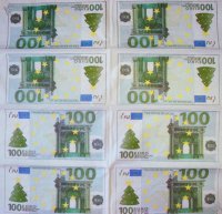 Декупажная салфетка "100 евро", 33*33 см