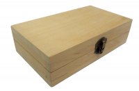 Шкатулка деревянная прямоугольная , ольха, 19*10,7*5 см