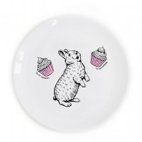 Тарелка "Кролик сладкоежка", 25см