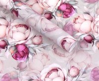 Упаковочная бумага "Розовые пионы"