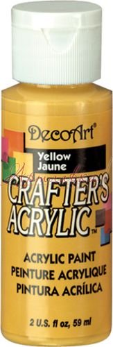 Краска акриловая Crafters, Желтый, 60мл