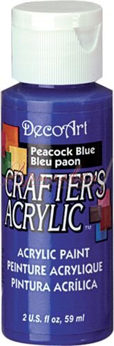 Краска акриловая Crafters, Переливающийся синий, 60мл