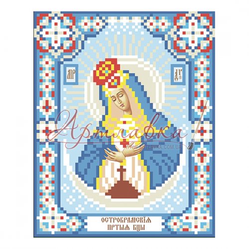 Набор для вышивания бисером  Богородица Остробрамская, 10х12см