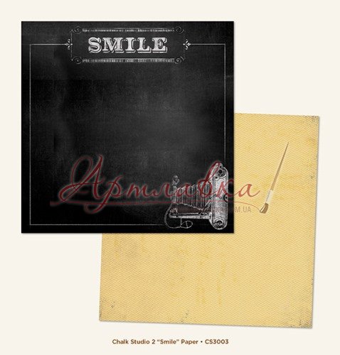 Бумага для скрапбукинга двухсторонняя Smile, 30*30 см