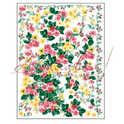Декупажная карта, 50x70cm, №085 Романтические цветы