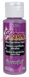 Краска с блестками Premium Glamour Dust  Маджента, 60мл