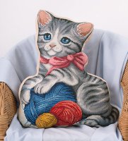Набор для вышивания Panna 1884 Подушка Мой котенок