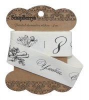 Лента хлопковая "8 Марта", 2,5см*2м