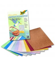 Набор текстурных бумаг "Текстиль металлик" 10 листов 23x33 cm, 230г/м, цвета ассорти
