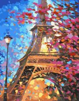 Картина по номерам "Краски Парижа", 40*50см