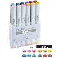 Набор маркеров Copic Sketch EХ-2, 12 шт/уп