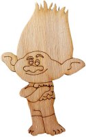 Фигурка деревянная "Тролль Цветан", 10*6см