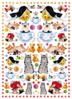 Декупажная карта "Коты-проказники", 80г/м, 50*70см