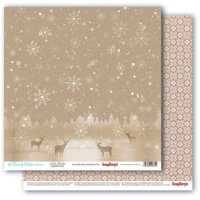 Бумага для скрапбукинга двухсторонняя Вкус зимы, "Северный олень", 30,5*30,5см