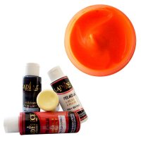Фарба акрилова, "Premium Acrylic Paint", флуоресцентна жовтогаряча, 70 мл