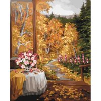 Картина по номерам Сельский пейзаж "Чудесный запах осени", 40*50см