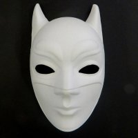 Карнавальна маска "Жінка Кішка", 15,5x25см