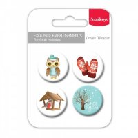 Набор металлических фишек "Школа 1", 4шт/уп