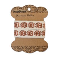 Лента хлопковая "Совушки-крафт", 1,5см*2м