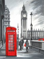 Полотно з ескізом "Лондон", 30*40см