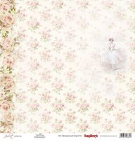 Бумага для скрапбукинга, Джульетта "Балерина", 30,5*30,5см