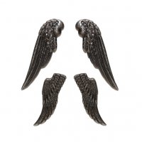 Набір металевих ангельських крил, срібло
