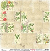 Папір для скрапбукінгу Вітер мандрівок "Ботаніка", 30*30см