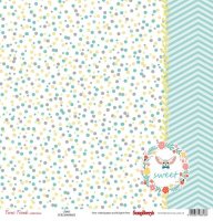 Бумага для скрапбукинга, односторонняя, Лесные друзья, "Полянка", 30,5х30,5 см