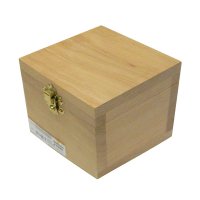 Скринька дерев'яна квадратна, вільха, 10,3*10,3*9,8 см