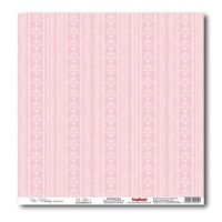 Бумага для скрапбукинга, Свадебная, "Розовый-3", 30*30 см, 200г/м2