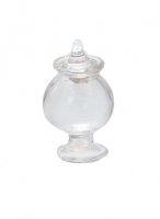 Скляна вазочка із кришкою