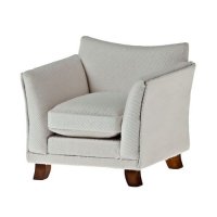 Мягкое кресло, цвет белый, 8*8*7 см