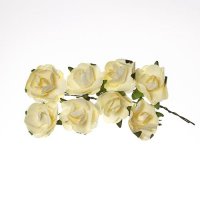 Трояндочки декоративні, кремові, 8 шт\уп